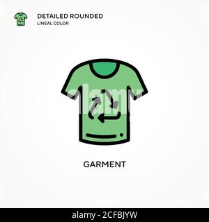 Vektorsymbol für Kleidungsstücke. Moderne Vektorgrafik Konzepte. Einfach zu bearbeiten und anzupassen. Stock Vektor