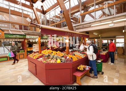 Les Halles (Markthalle), Quimper Frankreich, Frankreich Stockfoto