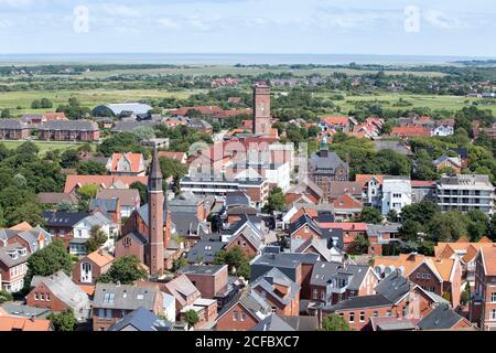 Alter Leuchtturm, Borkum, Ostfriesische Inseln Stockfoto