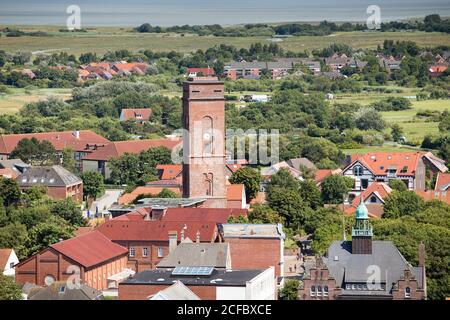 Alter Leuchtturm, Borkum, Ostfriesische Inseln Stockfoto