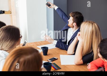 Geschäft selfie Stockfoto