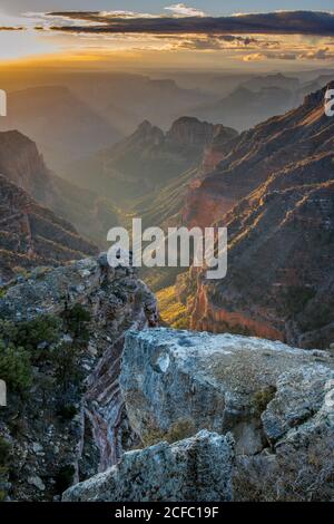 Sunrise, Nankoweap Canyon, Grand Canyon National Park, Arizona Stockfoto