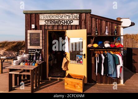 Strandgeschäft 'Sansibar', Rantum, Sylt Island Stockfoto