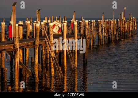 Hafenimpression in Rantum, Sylt Island Stockfoto