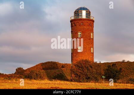 Seefunkgerät und Suchturm, Kap Arkona, Rügen, Ostsee Stockfoto