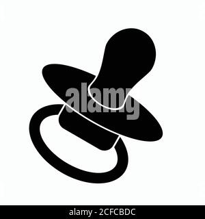 Baby Schnuller Symbol, Vektor-Illustration Stock Vektor