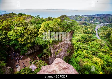 Der Blick vom Mount NOKOGIRI in Chiba, Japan Stockfoto