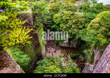 Der Blick vom Mount NOKOGIRI in Chiba, Japan Stockfoto