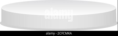 Hintergrund des Gewinners. Podium mit Konfetti. Stock Vektor