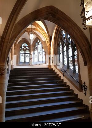 München, Neues Rathaus, neugotischer Stil, erbaut in drei Bauabschnitten von 1867 - 1909, Architekt Georg Hauberrisser, Sitz der Stadt Stockfoto