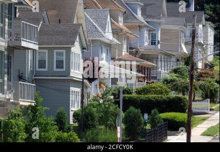 Wohnimmobilien in White Plains, New York State, Vereinigte Staaten Stockfoto