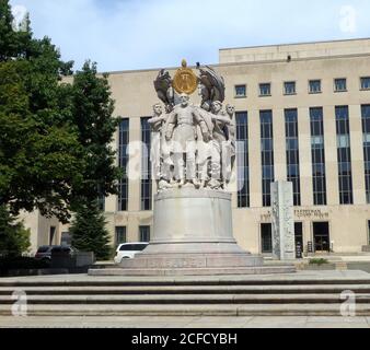 Das George Gordon Meade Memorial, auch bekannt als Meade Memorial oder Major General George Gordon Meade, Washington DC, USA Stockfoto