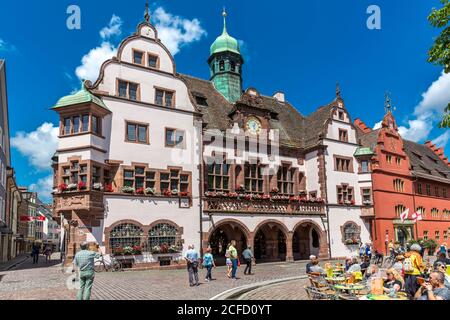 Neues Rathaus am Rathausplatz, Freiburg, Freiburg im Breisgau, Baden-Württemberg, Deutschland, Europa Stockfoto