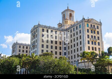 "Hotel Nacional" an der Malecon - Uferpromenade. Das Alte Havanna, Kuba Stockfoto