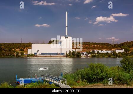 Energiewirtschaft, Kernenergie, stillgelegtes Kernkraftwerk, Siedewasserreaktor Krümmel an der Elbe, in Betrieb genommen 1983, endgültig Stockfoto