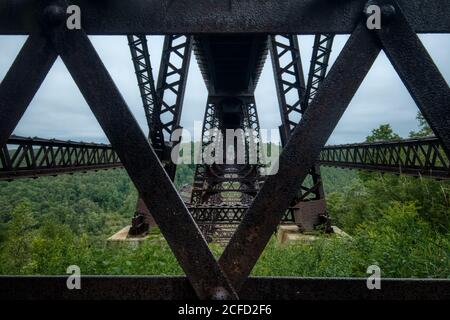Kinzua Bridge State Park, McKean County, Pennsylvania, USA Stockfoto