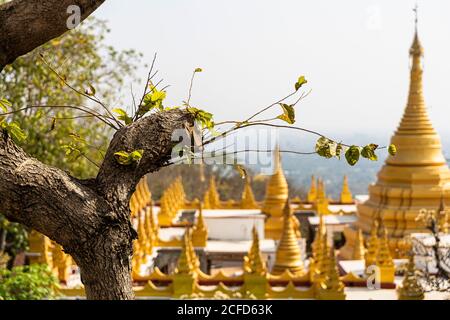 Su Taung Pyae Pagode auf dem Mandalay Hill, Mandalay, Myanmar Stockfoto