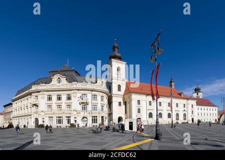 Rumänien, Sibiu, Piata Mare Stockfoto