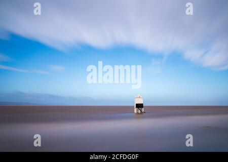 Burnham-on-Sea Wooden Lighthouse Stockfoto