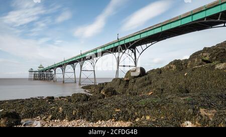 Clevedon Pier, Somerset, Großbritannien Stockfoto