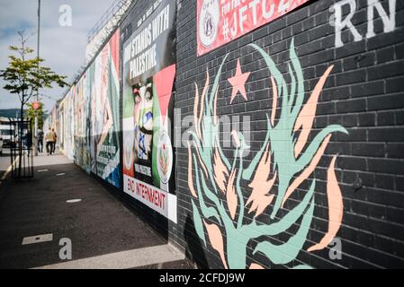 Graffiti auf Northumberland Street, Belfast, Nordirland, Europa Stockfoto