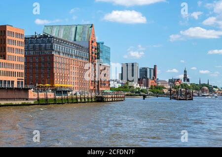 Deutschland, Hamburg, Elbspeicher auf dem Fischmarkt in Altona Stockfoto