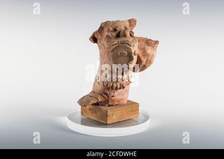 Muttergöttin Figur, aus Mohenjo daro, Indus Valley Civilization Gallery, National Museum of Pakistan, Karachi, Sindh, Pakistan, Südasien, Asien Stockfoto