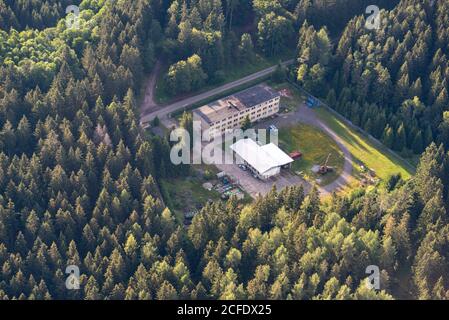 Deutschland, Sachsen-Anhalt, Sorge, ehemalige Grenzbaracken, innerdeutsche Grenze. Stockfoto