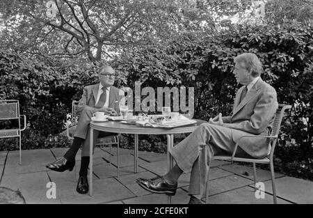 Jimmy Carter mit James Callaghan Premierminister von Großbritannien. Ca. 26. Juni 1978 Stockfoto