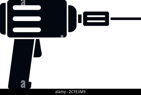 Symbol für elektrischen Fliesenbohrer. Einfache Illustration von Fliese elektrischen Bohrer Vektor-Symbol für Web-Design isoliert auf weißem Hintergrund Stock Vektor