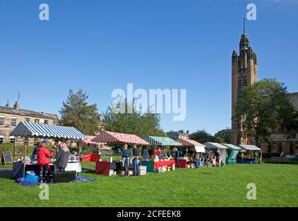 Portobello Market, Edinburgh, Schottland, Großbritannien. September 2020. Ruhiger Start zur Wiedereröffnung des lokalen Porty-Marktes nach der Covid-19 Coronavirus-Sperre. Quelle: Arch White/ Alamy Live News. Stockfoto