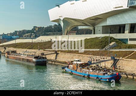 Musée des Confluences, Presqu'Ile. Lyon, Frankreich, Europa Stockfoto