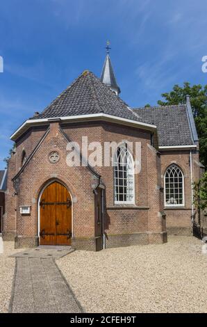 Eingang zur reformierten Kirche von Loenen, Niederlande Stockfoto