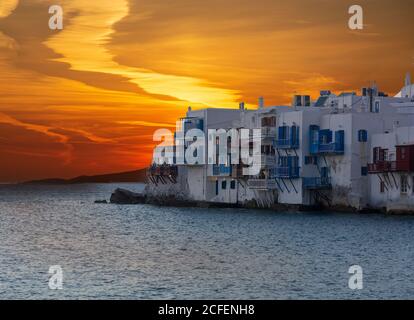 Fotos aus Mykonos Stockfoto