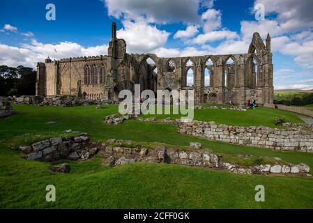 Bolton Abbbey in den Yorkshire Dales Stockfoto