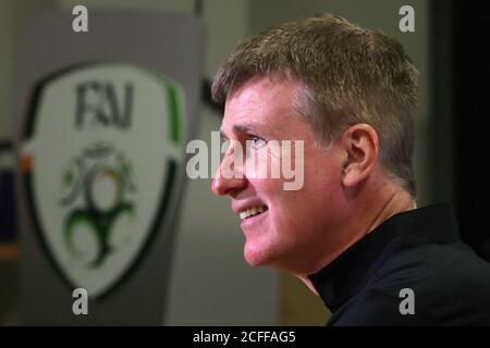 Stephen Kenny, Manager der Republik Irland, während der Pressekonferenz im FAI National Training Centre, Abbotstown, Irland. Stockfoto