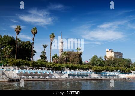 Kairo Blick vom Nil, Ägypten. Stockfoto