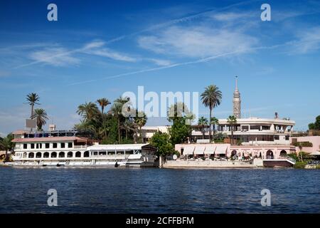 Kairo Blick vom Nil, Ägypten. Stockfoto