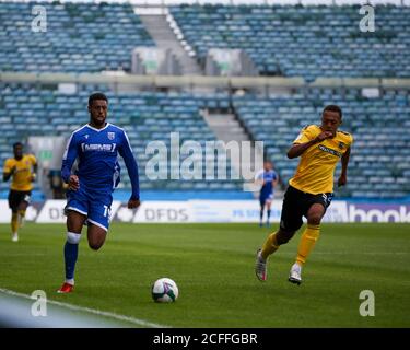 GILLINGHAM, ENGLAND. 5. SEPTEMBER 2020 Vadaine Oliver von Gillingham während des Carabao Cup Spiels zwischen Gillingham und Southend United im MEMS Priestfield Stadium, Gillingham. (Kredit: Tom West - MI News) Kredit: MI Nachrichten & Sport /Alamy Live Nachrichten Stockfoto