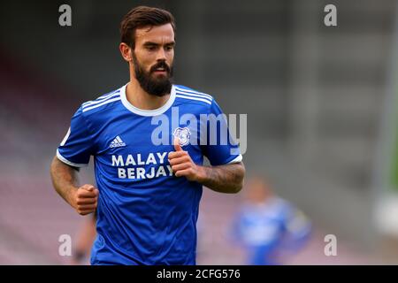 Northampton, Großbritannien. September 2020. 5. September 2020; PTS Academy Stadium, Northampton, East Midlands, England; Englisch Football League Cup, Carabao Cup, Northampton Town versus Cardiff City; Maroln Pack of Cardiff City Kredit: Action Plus Sports Images/Alamy Live News Stockfoto