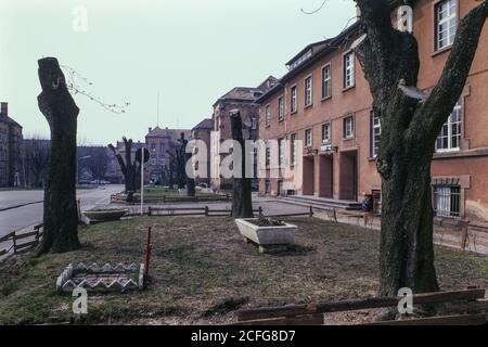 Französische Kaserne, Offenburg, 1980, Westdeutschland. Stockfoto