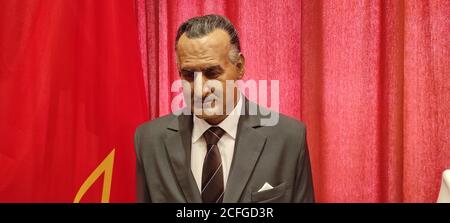 Gamal Abdel Nasser Vox Puppe Stockfoto