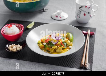 Gemüsegericht Stockfoto