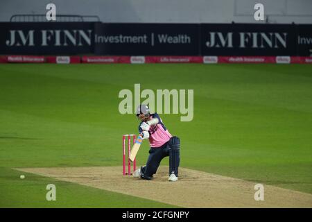 London, Großbritannien. September 2020. LONDON, ENGLAND. SEPTEMBER 05 2020: Während des Vitality Blast T20-Matches zwischen Surrey und Middlesex, beim Kia Oval, Kennington, London, England. Am 5. September 2020. (Foto von Mitchell Gunn/ESPA-Images) Quelle: European Sports Photo Agency/Alamy Live News Stockfoto