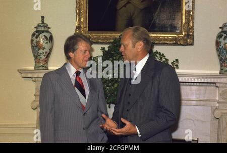 Jimmy Carter und Gerald Ford Ca. 20 Mai 1977 Stockfoto