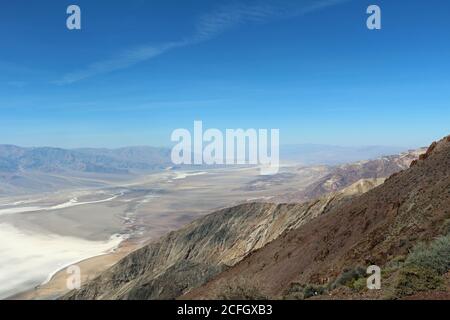 Blick in Deathvalley von Dante's View USA Stockfoto