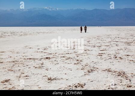 Death Valley ist ein Wüstental im Osten Kaliforniens, in der nördlichen Mojave Wüste, die an die Great Basin Wüste grenzt. Es ist einer der heißesten Orte Stockfoto