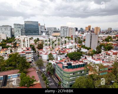 Mexiko-Stadt Panoramablick - Polanco Stockfoto