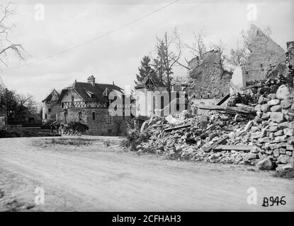 Die Schlacht von Belleau Wood im Ersten Weltkrieg Stockfoto