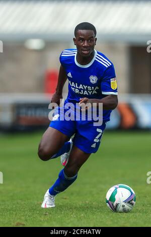 NORTHAMPTON, ENGLAND. 5. SEPTEMBER 2020 Marlon Pack of Cardiff City während des Carabao Cup-Spiels zwischen Northampton Town und Cardiff City im PTS Academy Stadium, Northampton. (Kredit: Leila Coker, MI News) Kredit: MI Nachrichten & Sport /Alamy Live Nachrichten Stockfoto